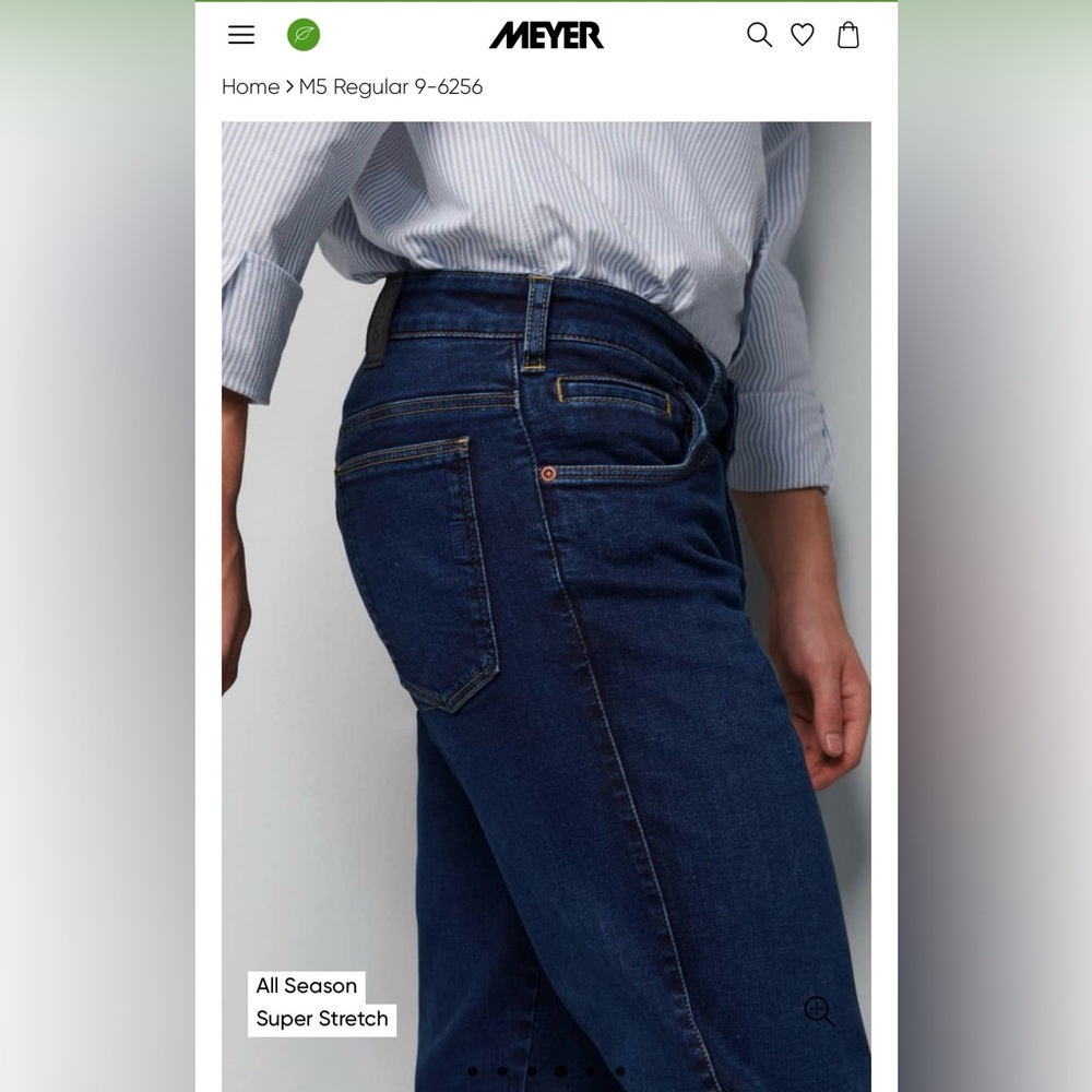 Meyer M5 Performance Regular Fit Medium Denim Jea… - image 7